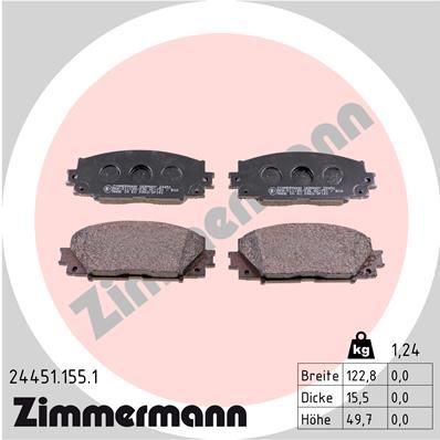 Juego de pastillas de freno ZIMMERMANN 24451.155.1