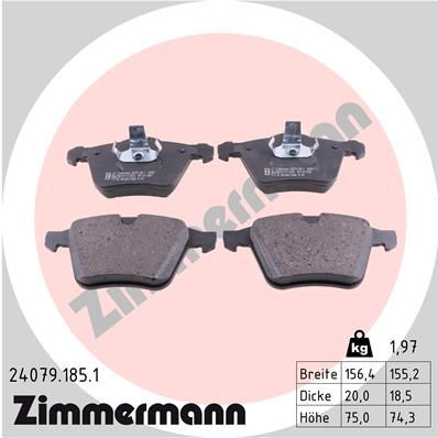 Juego de pastillas de freno ZIMMERMANN 24079.185.1