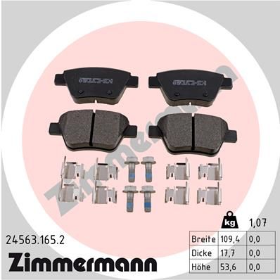 Juego de pastillas de freno ZIMMERMANN 24563.165.2