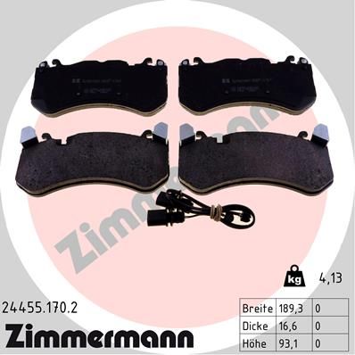 Juego de pastillas de freno ZIMMERMANN 24455.170.2