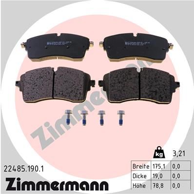 Juego de pastillas de freno ZIMMERMANN 22485.190.1