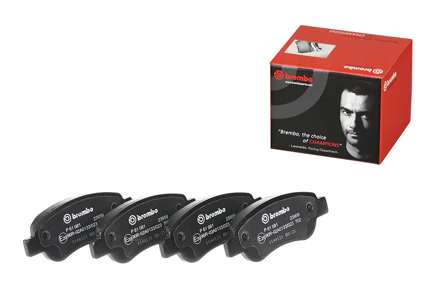 Juego de pastillas de freno BREMBO P 61 081