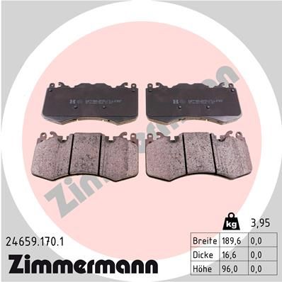 Juego de pastillas de freno ZIMMERMANN 24659.170.1