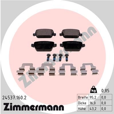 Juego de pastillas de freno ZIMMERMANN 24537.160.2
