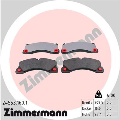 Juego de pastillas de freno ZIMMERMANN 24553.960.1
