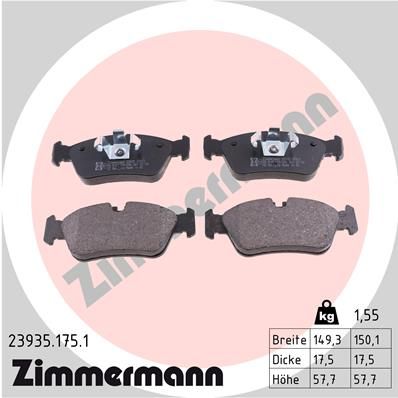 Juego de pastillas de freno ZIMMERMANN 23935.175.1