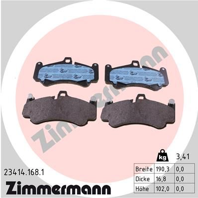 Juego de pastillas de freno ZIMMERMANN 23414.168.1