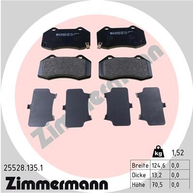 Juego de pastillas de freno ZIMMERMANN 25528.135.1