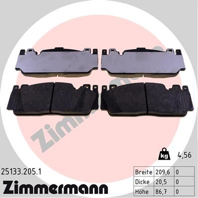 Juego de pastillas de freno ZIMMERMANN 25133.205.1