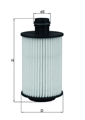 Filtro de aceite MAHLE OX 1012D