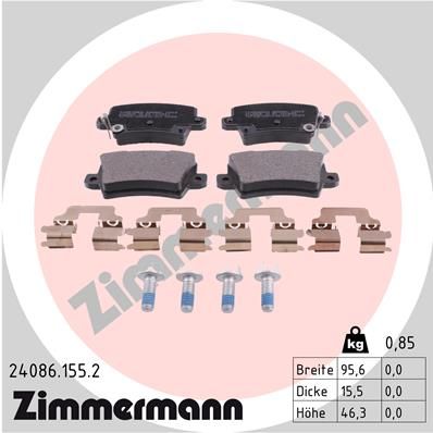 Juego de pastillas de freno ZIMMERMANN 24086.155.2