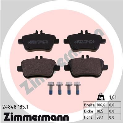 Juego de pastillas de freno ZIMMERMANN 24848.185.1