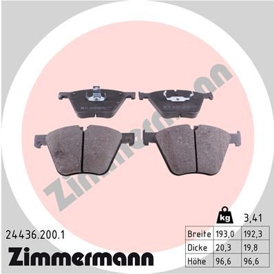 Juego de pastillas de freno ZIMMERMANN 24436.900.1