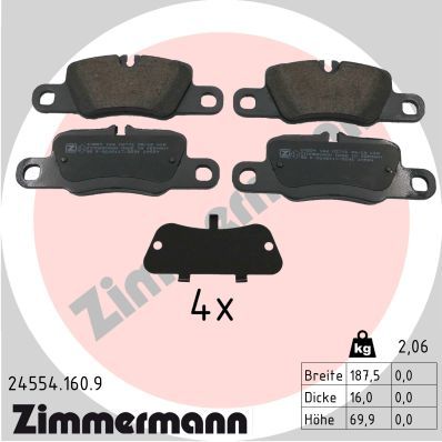 Juego de pastillas de freno ZIMMERMANN 24554.160.9