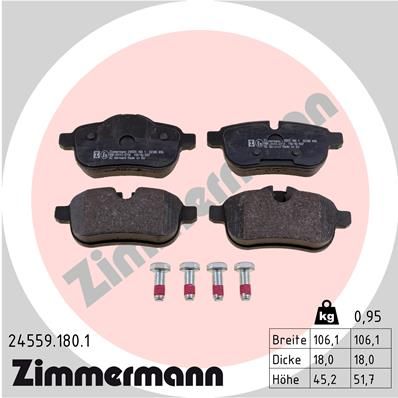 Juego de pastillas de freno ZIMMERMANN 24559.180.1