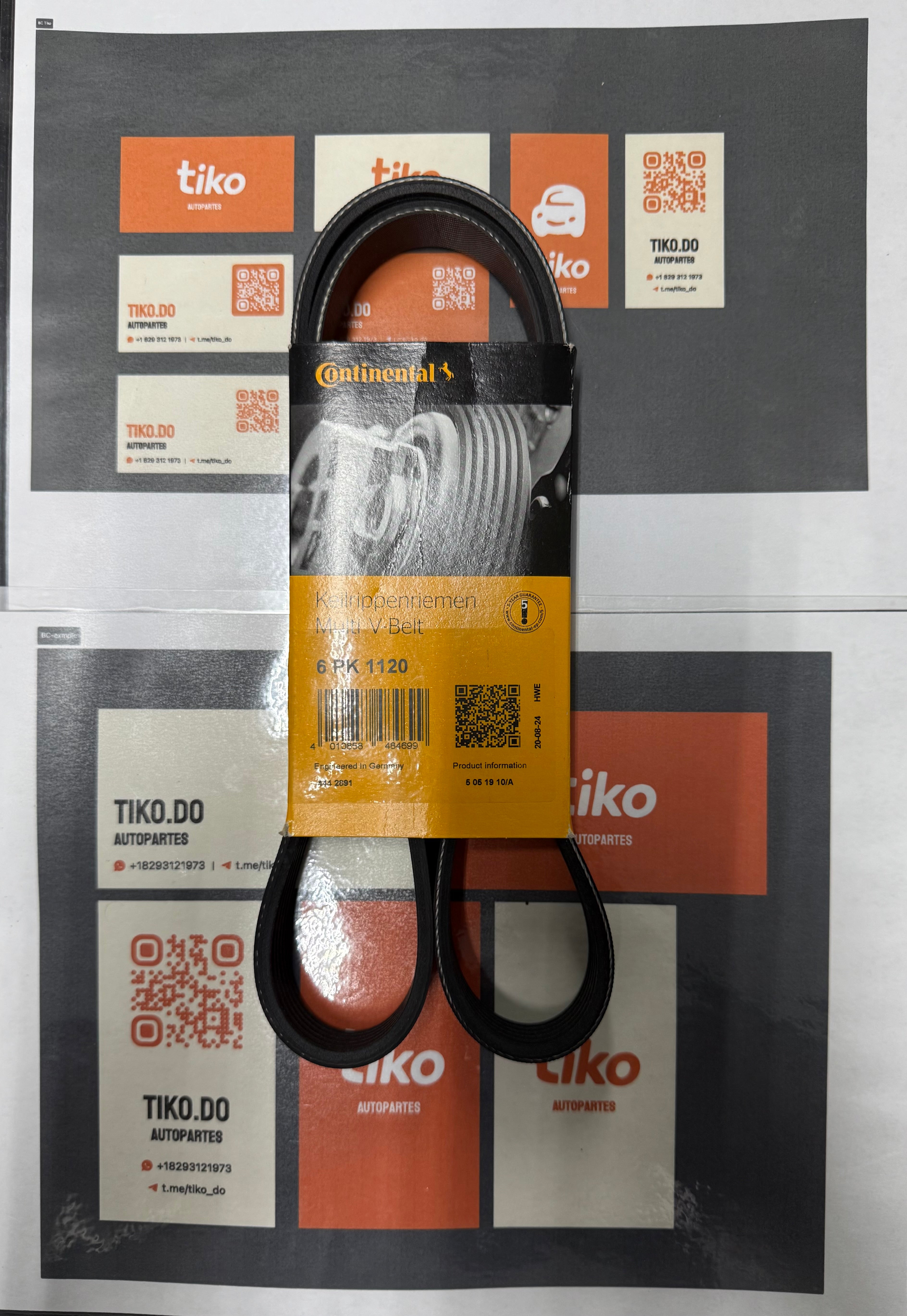 Correa serpentina 6PK 1120