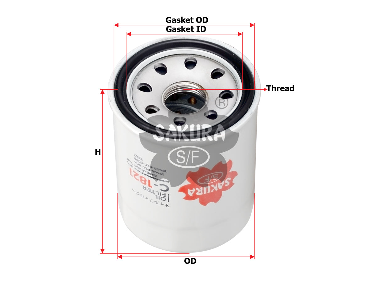 Filtro de aceite SAKURA Automotive C-1821