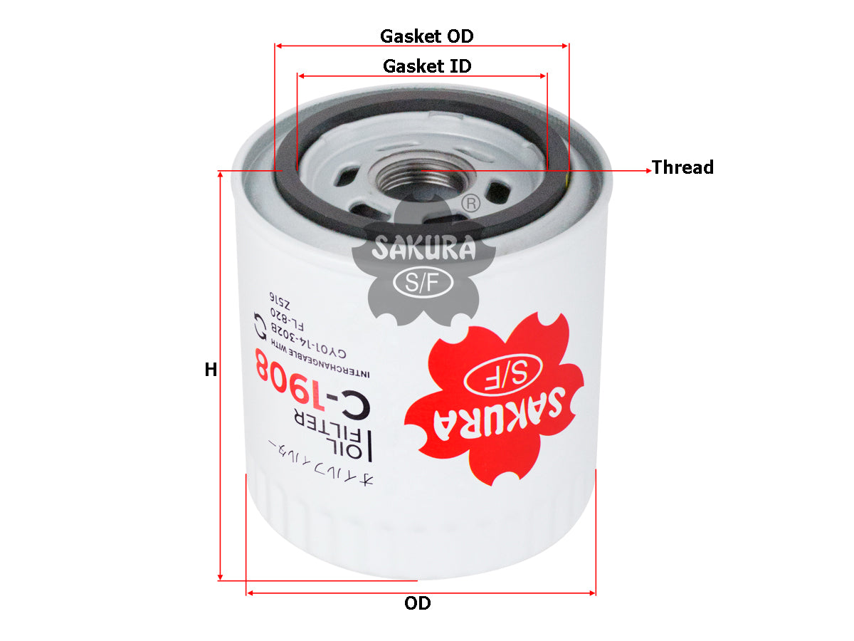 Filtro de aceite SAKURA Automotive C-1908