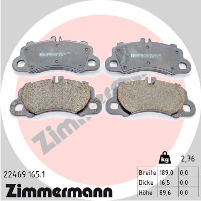 Juego de pastillas de freno ZIMMERMANN 22469.165.1