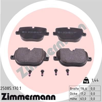 Juego de pastillas de freno ZIMMERMANN 25085.170.1