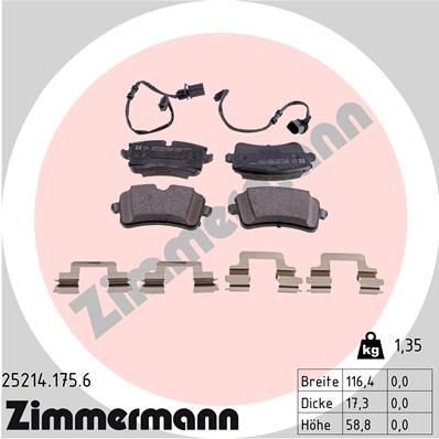 Juego de pastillas de freno ZIMMERMANN 25214.175.6