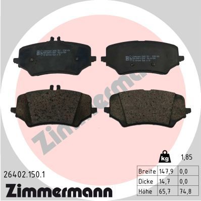 Juego de pastillas de freno ZIMMERMANN 26402.150.1