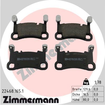 Juego de pastillas de freno ZIMMERMANN 22468.165.1