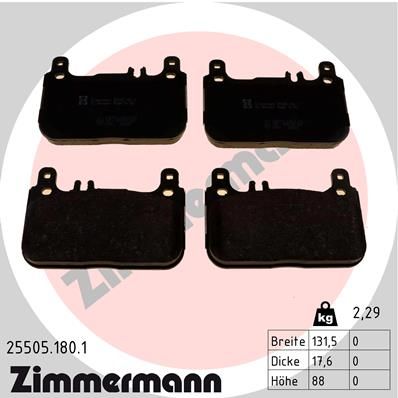 Juego de pastillas de freno ZIMMERMANN 25505.180.1