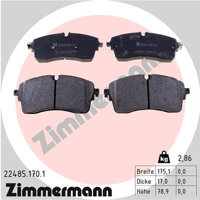 Juego de pastillas de freno ZIMMERMANN 22485.170.1