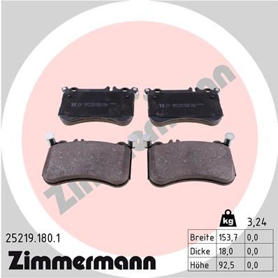 Juego de pastillas de freno ZIMMERMANN 25219.180.1