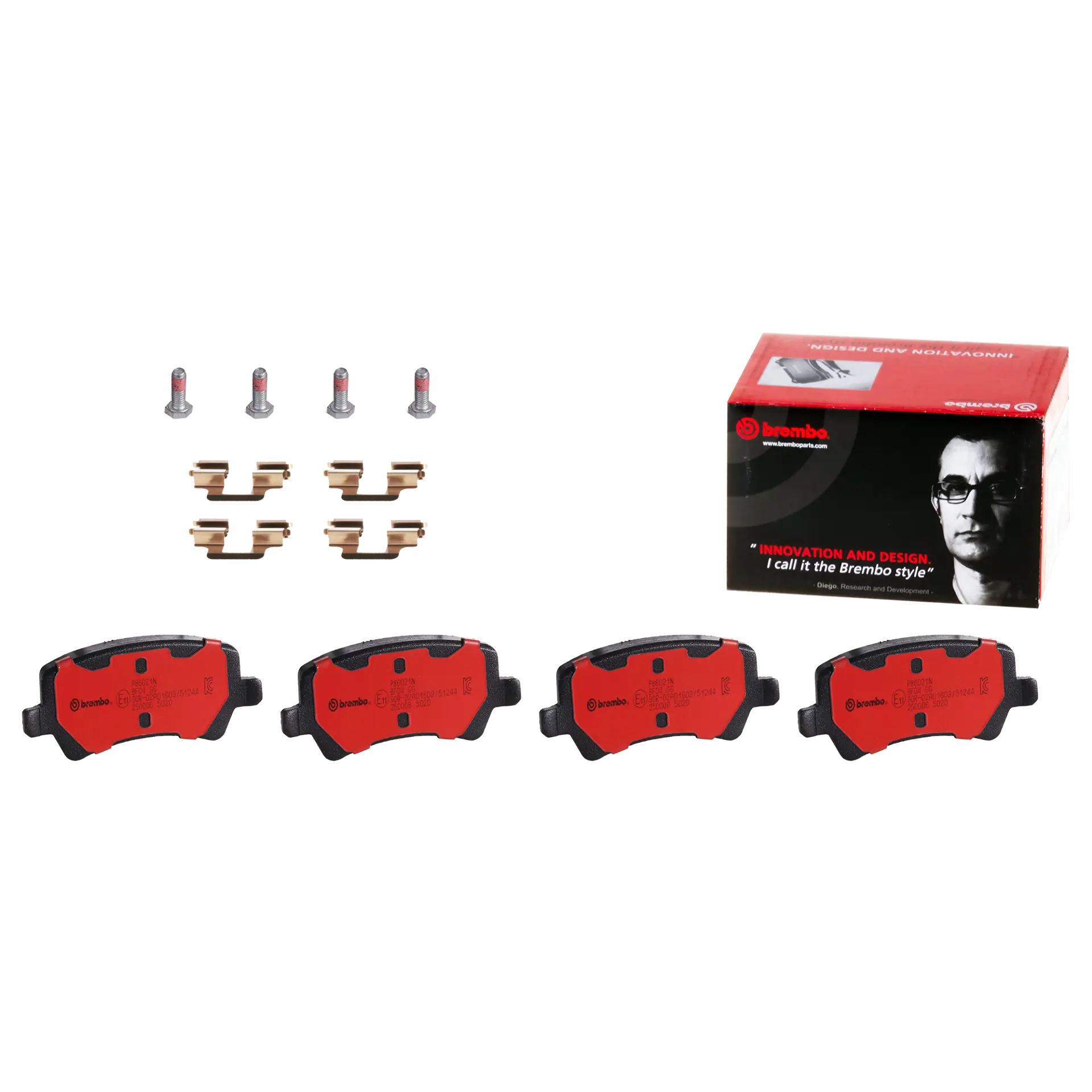 Juego de pastillas de freno BREMBO P86021N