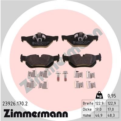 Juego de pastillas de freno ZIMMERMANN 23926.170.2