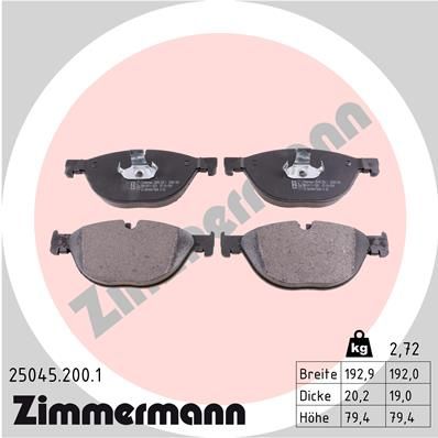 Juego de pastillas de freno ZIMMERMANN 25045.200.1