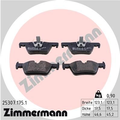 Juego de pastillas de freno ZIMMERMANN 25307.175.1