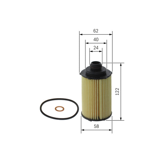 Filtro de aceite BOSCH F 026 407 348