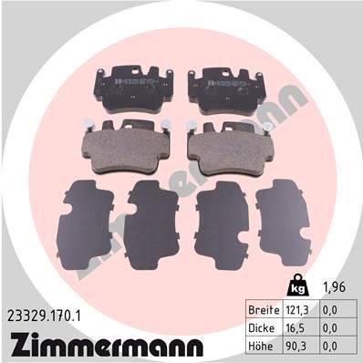Juego de pastillas de freno ZIMMERMANN 23329.170.1