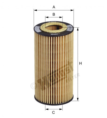 Filtro de aceite HENGST FILTER E27H D84