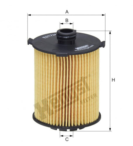 Filtro de aceite HENGST FILTER E217H D310
