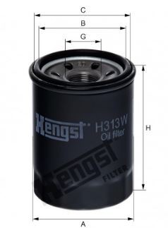 Filtro de aceite HENGST FILTER H313W