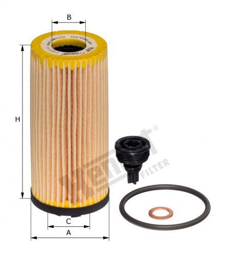 Filtro de aceite HENGST FILTER E951H D497