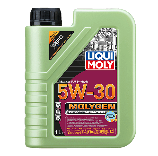ACEITE 5W30 MOLYGEN NEW G DPF 1 LT