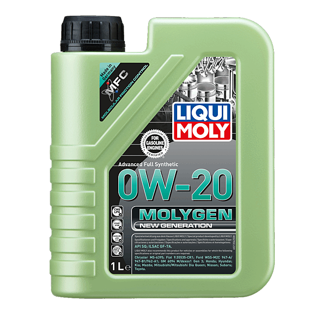 ACEITE 0W20 MOLYGEN NEW GENERATION 1 LT