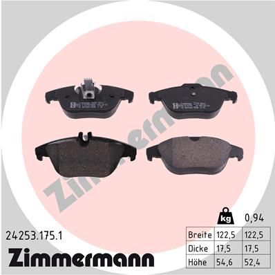 Juego de pastillas de freno ZIMMERMANN 24253.975.1