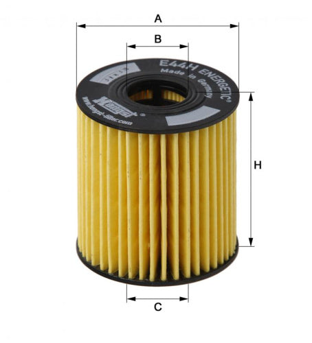 Filtro de aceite HENGST FILTER E44H D110