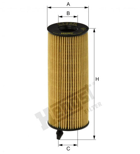 Filtro de aceite HENGST FILTER E122H D187
