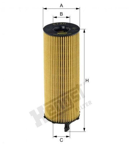 Filtro de aceite HENGST FILTER E73H D207
