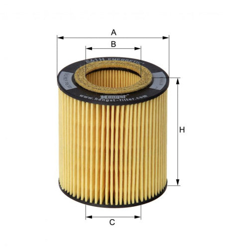 Filtro de aceite HENGST FILTER E61H D127