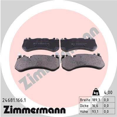 Juego de pastillas de freno ZIMMERMANN 24681.966.1