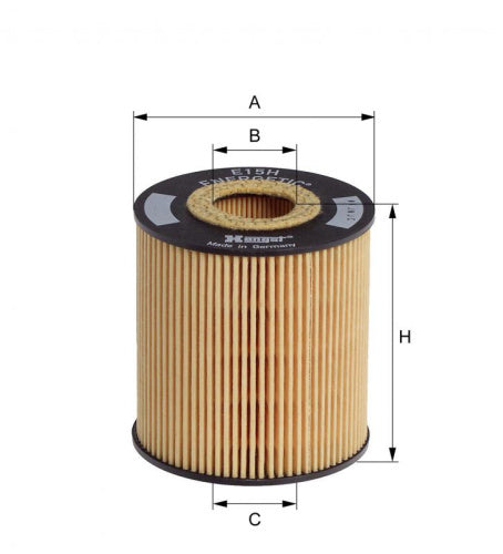 Filtro de aceite HENGST FILTER E15H D58