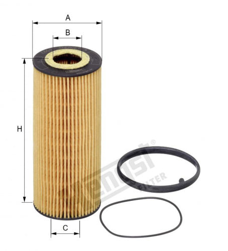 Filtro de aceite HENGST FILTER E864H D184